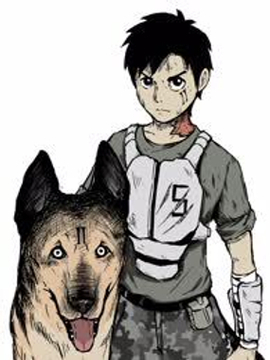 犬齿的简笔画漫画